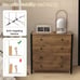 4-Drawer Dresser Modern Chest of Drawers Wooden Storage Dresser Oak
