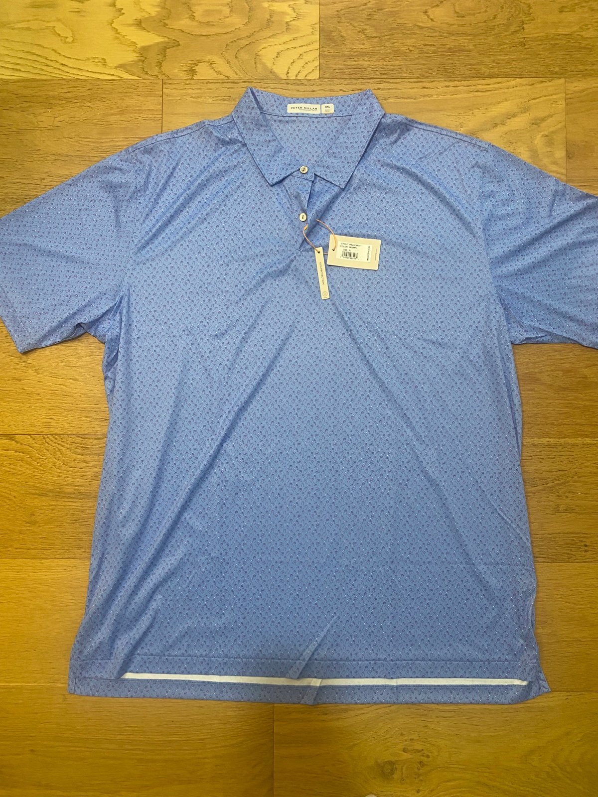 Peter Millar Featherweight 50+ squid golf polo size XXL NWT