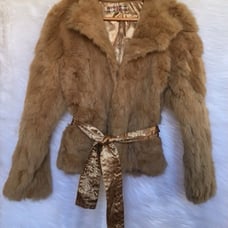 100% Real Rabbit Fur Jacket