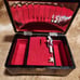 Antique Japanese Lacquered Music Box With Geisha Ballerina & Scenic Design Shell