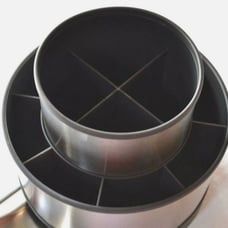 Stainless steel rotating utensil holder - Pampered chef