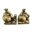 Vintage Christopher Columbus World Globe Brass Bookends Craftsman