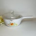 Vintage Corning Ware Wildflower P89B Round Saucepan 2.5 Cup w/Glass Cover