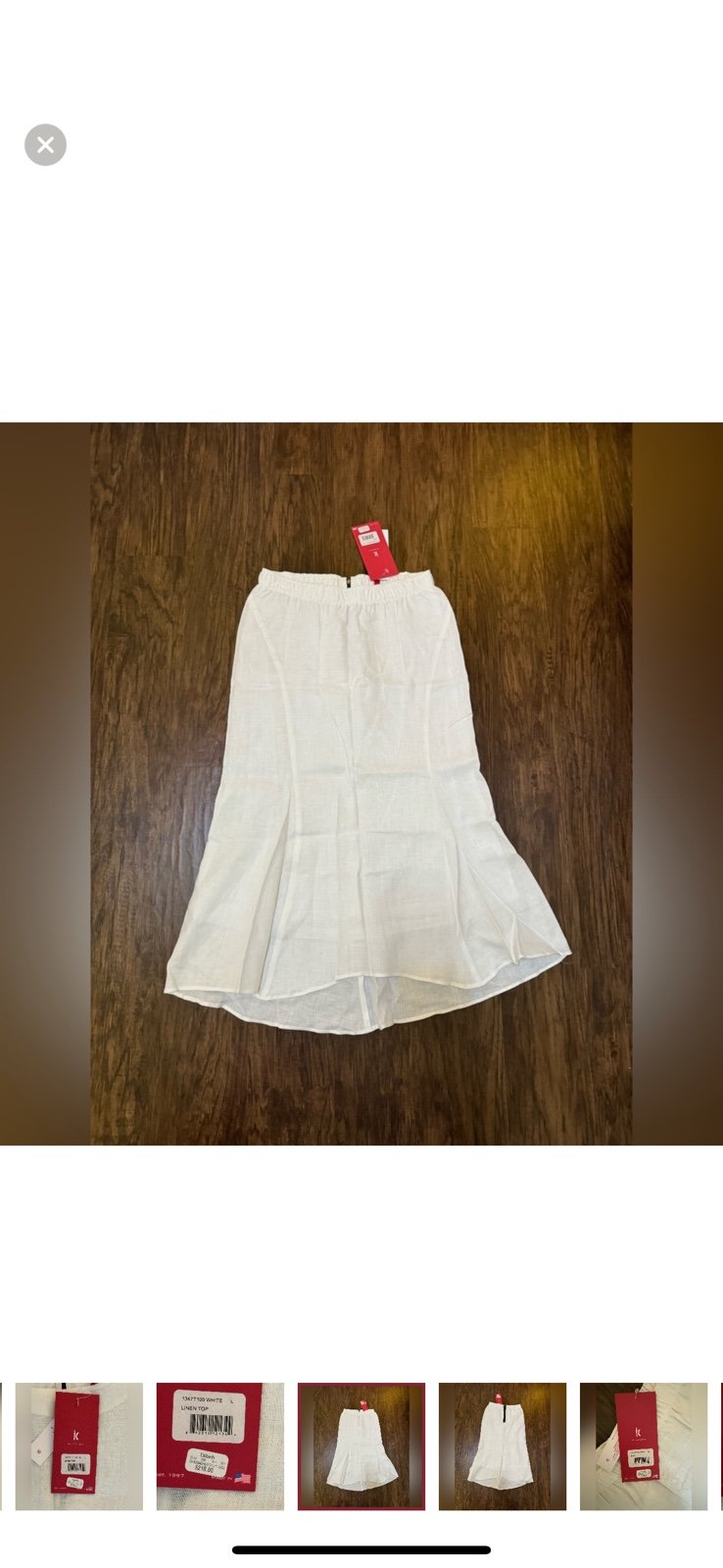 Ic Collection Linen Skirt