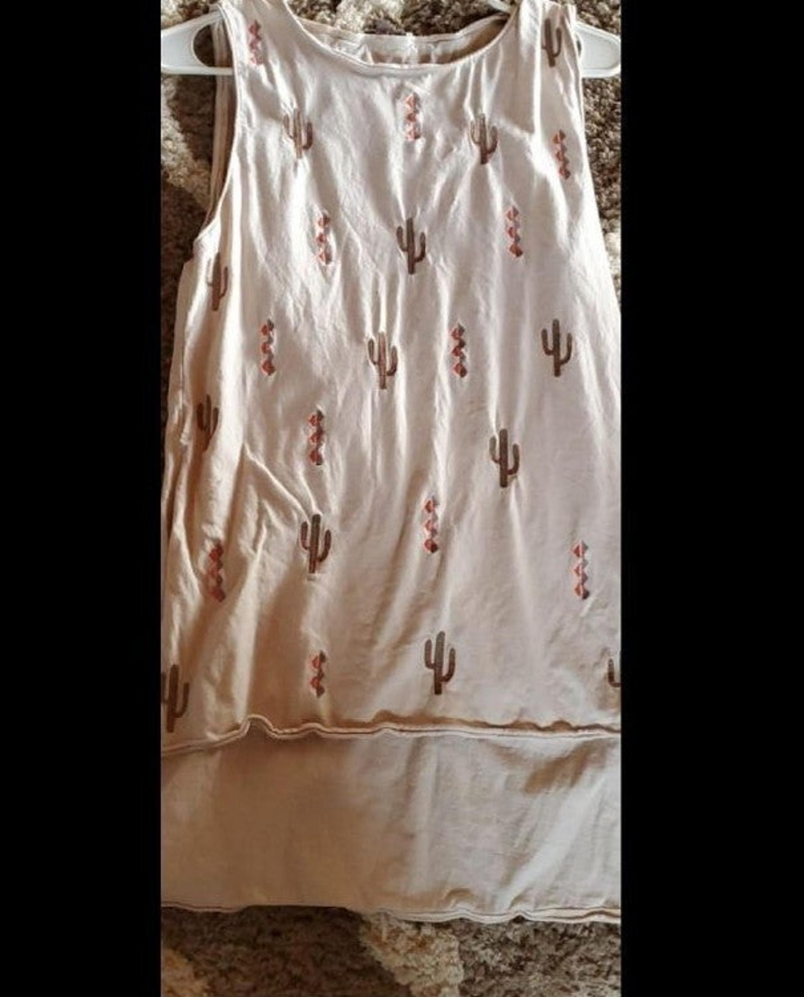 Like New Miss Me Cactus Tank Top