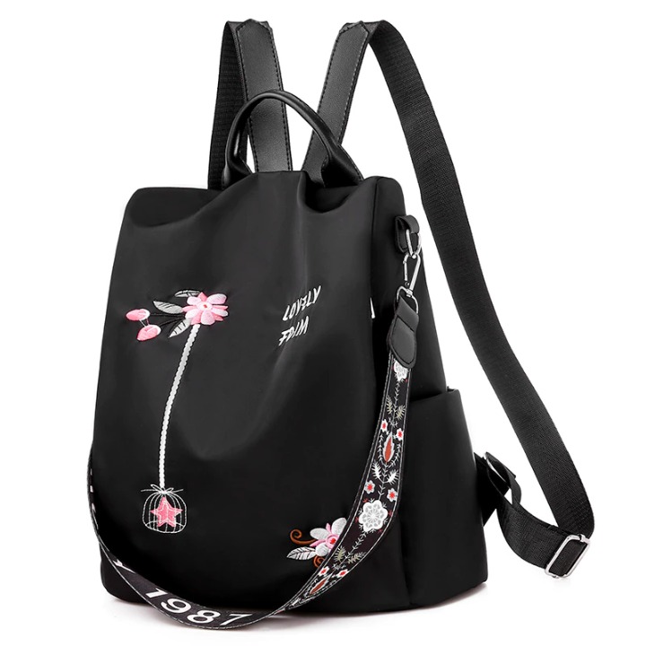 Waterproof Oxford Women Backpack Fashion Anti-theft Women Backpacks Print Schoo