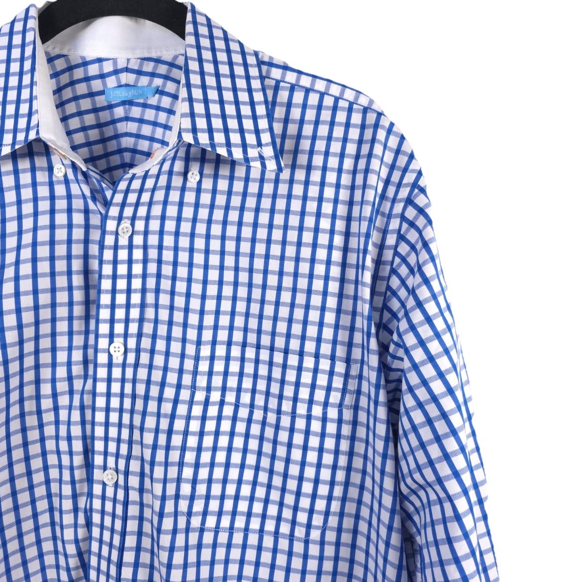 NWOT J. McLaughlin Plaid Button Down Long Sleeve Shirt Size 100% Cotton MEDIUM