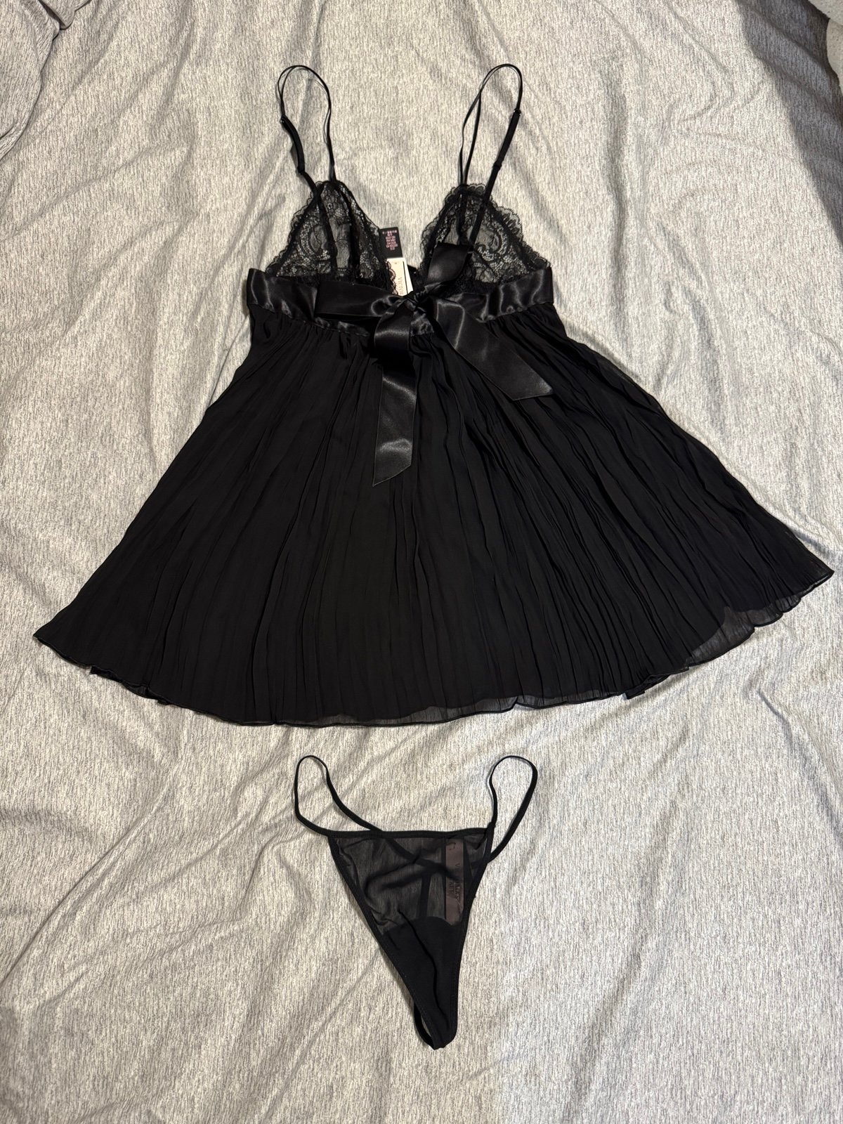 BNWT Black Babydoll Lingerie Set
