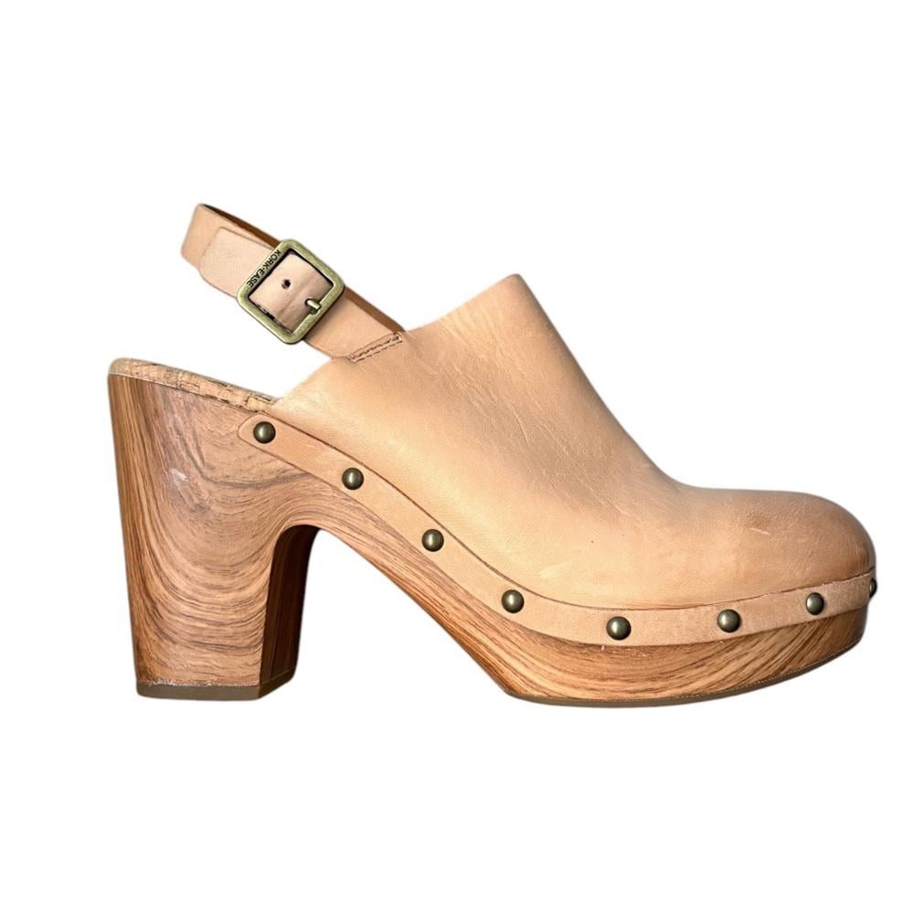KORK-EASE darby studded slingback clogs in natural Size 11