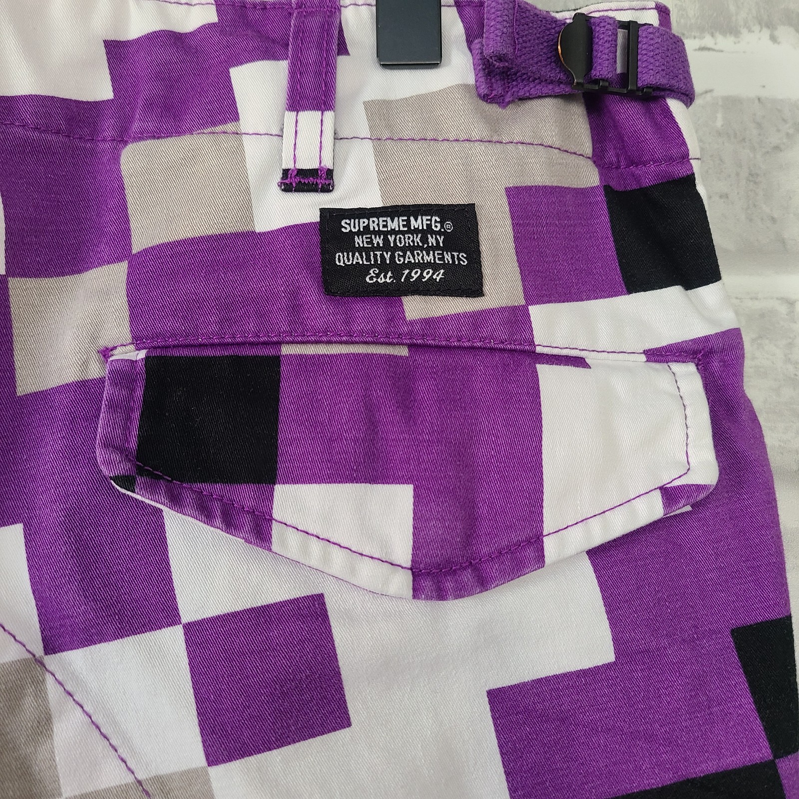 Supreme Cargo Pant Bottoms Camouflage Digi Camo Purple 32