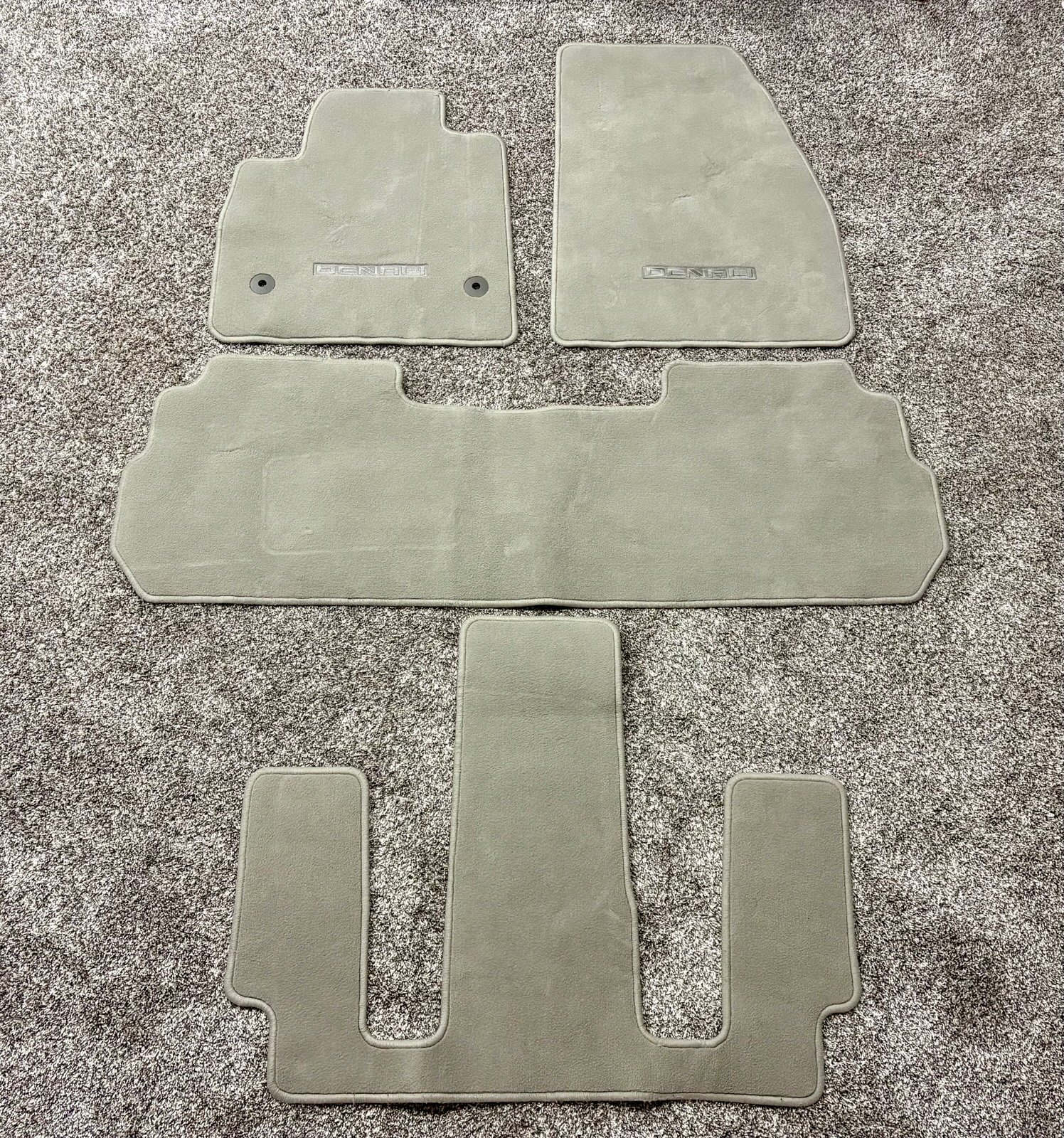 GMC 'Yukon Denali' Beige Carpet OEM Floor Mat Set - (2018-2024)