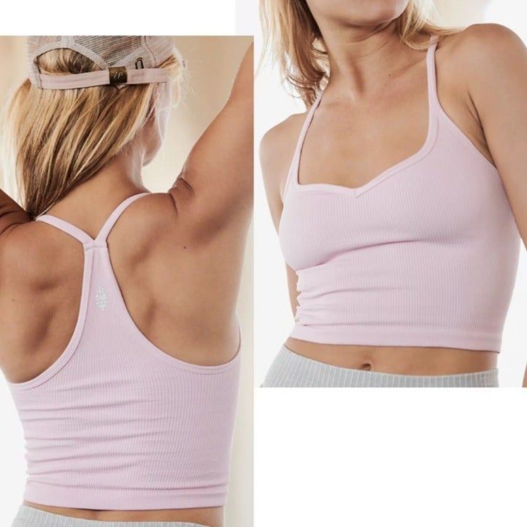 Free people Happiness Runs Sweetheart Crop S