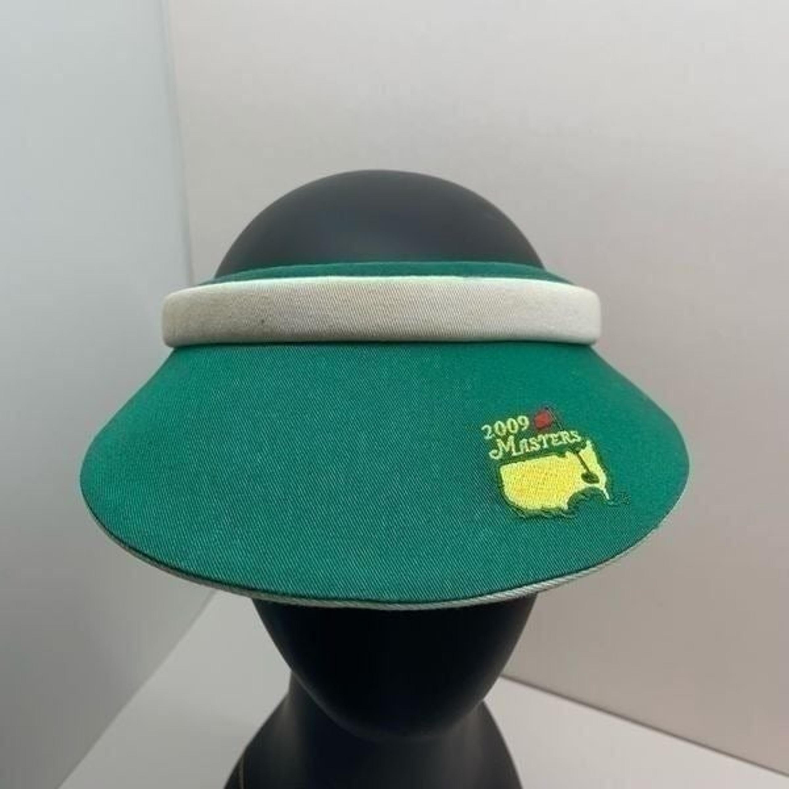 Masters 2009 Golf Tournament Visor Hat. USA - Green - Sz. O/S Magnolia