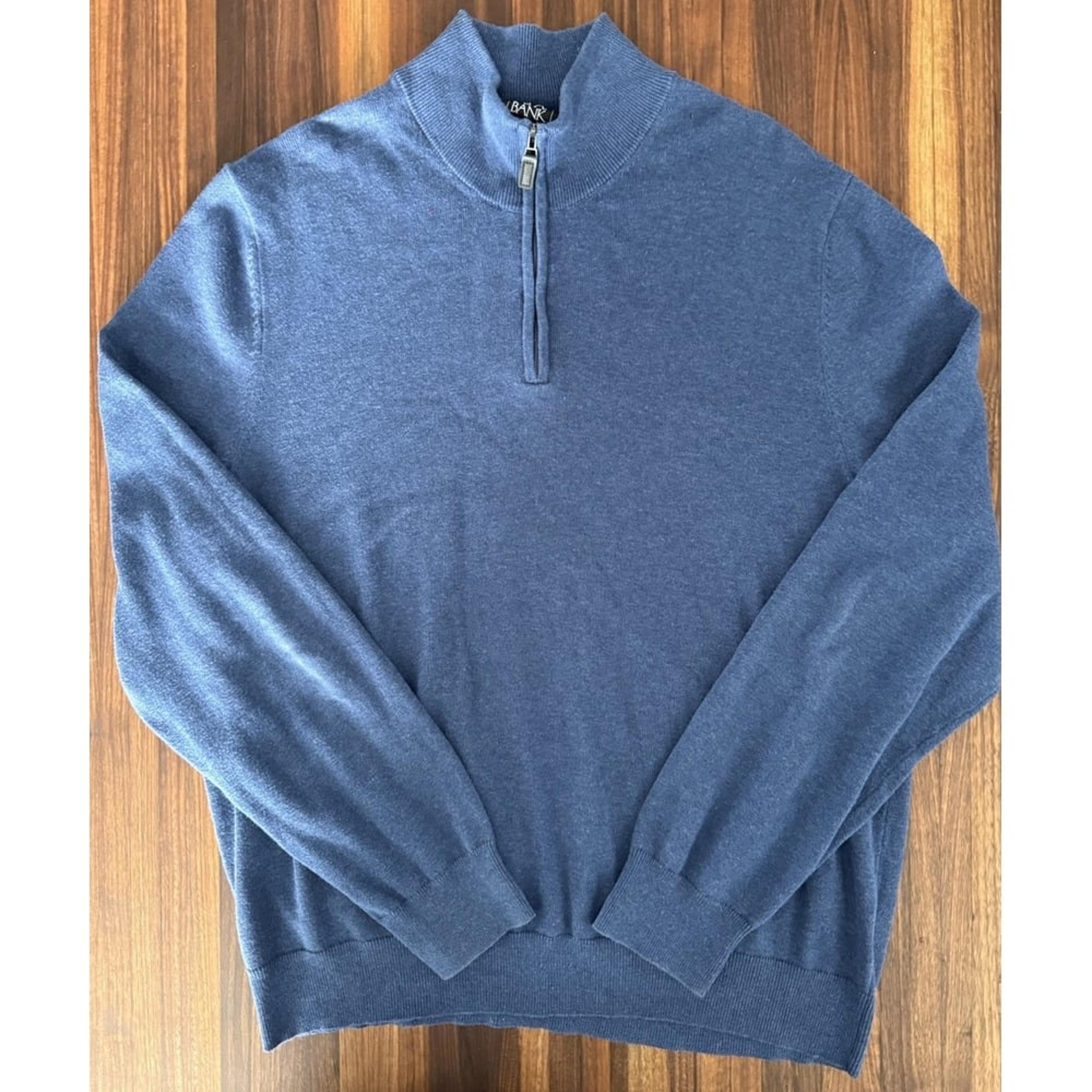 Jos. A. Bank Traveler 1/4 Zip Mens XL  100% Pima Cotton Sweater