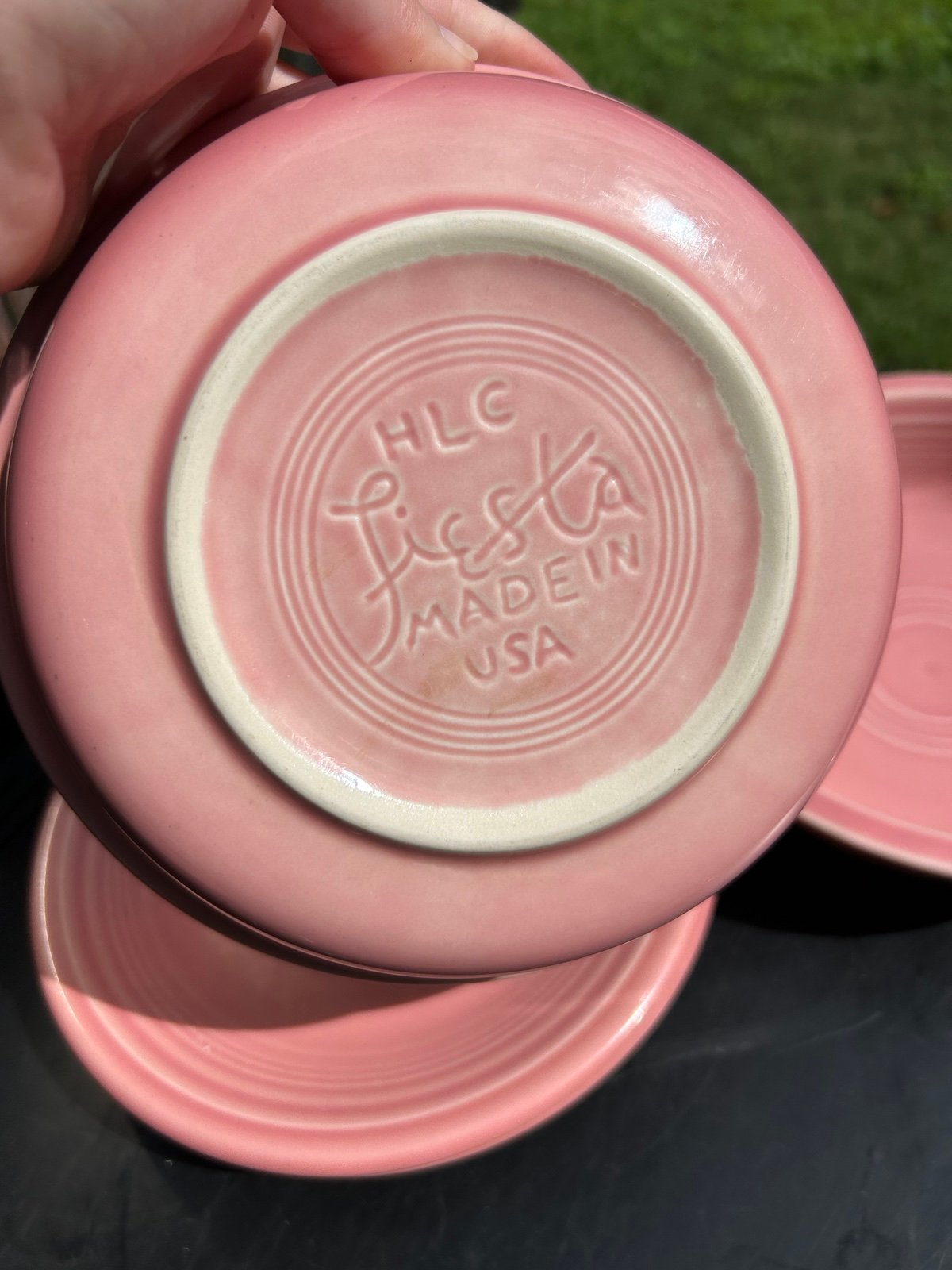 Retired vintage Fiestaware (rose)