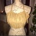 Wilsons leather halter top with tassels