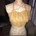 Wilsons leather halter top with tassels
