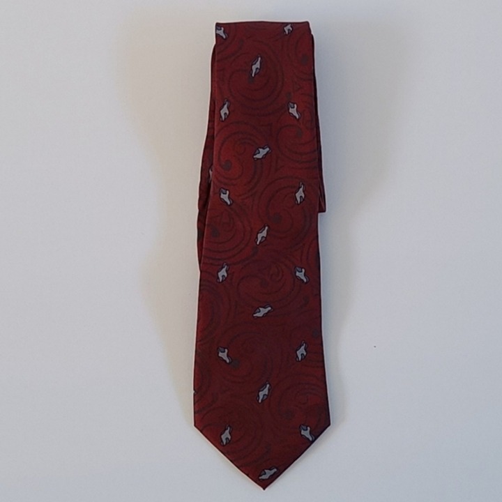 Valentino Cravatte 100% Silk Men's Tie Red