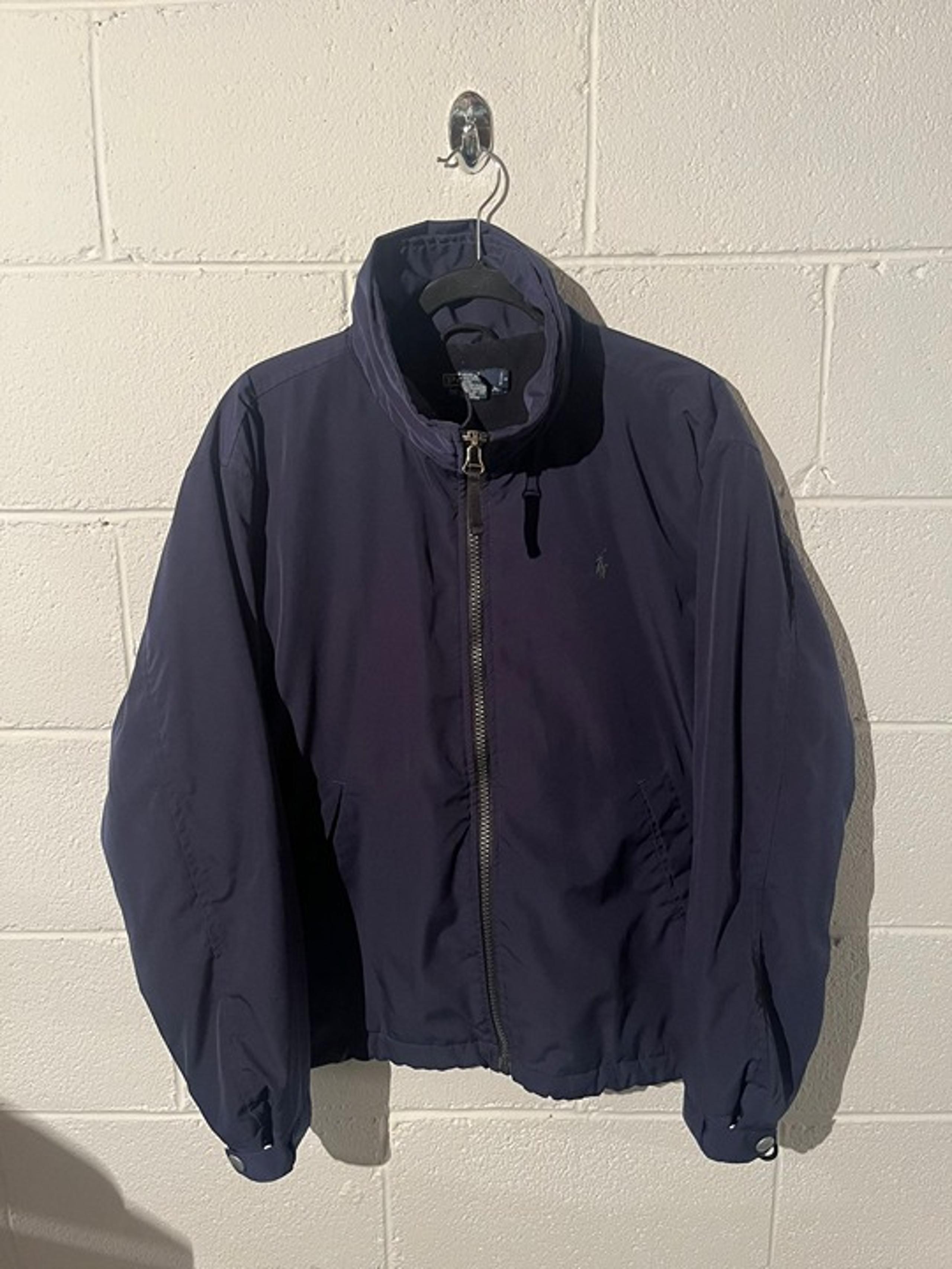 Polo Ralph Lauren Harrington Jacket navy jacket green logo size medium