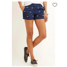 Vineyard Vines Whale Embroidered Chino Sky Blue Cotton Shorts
