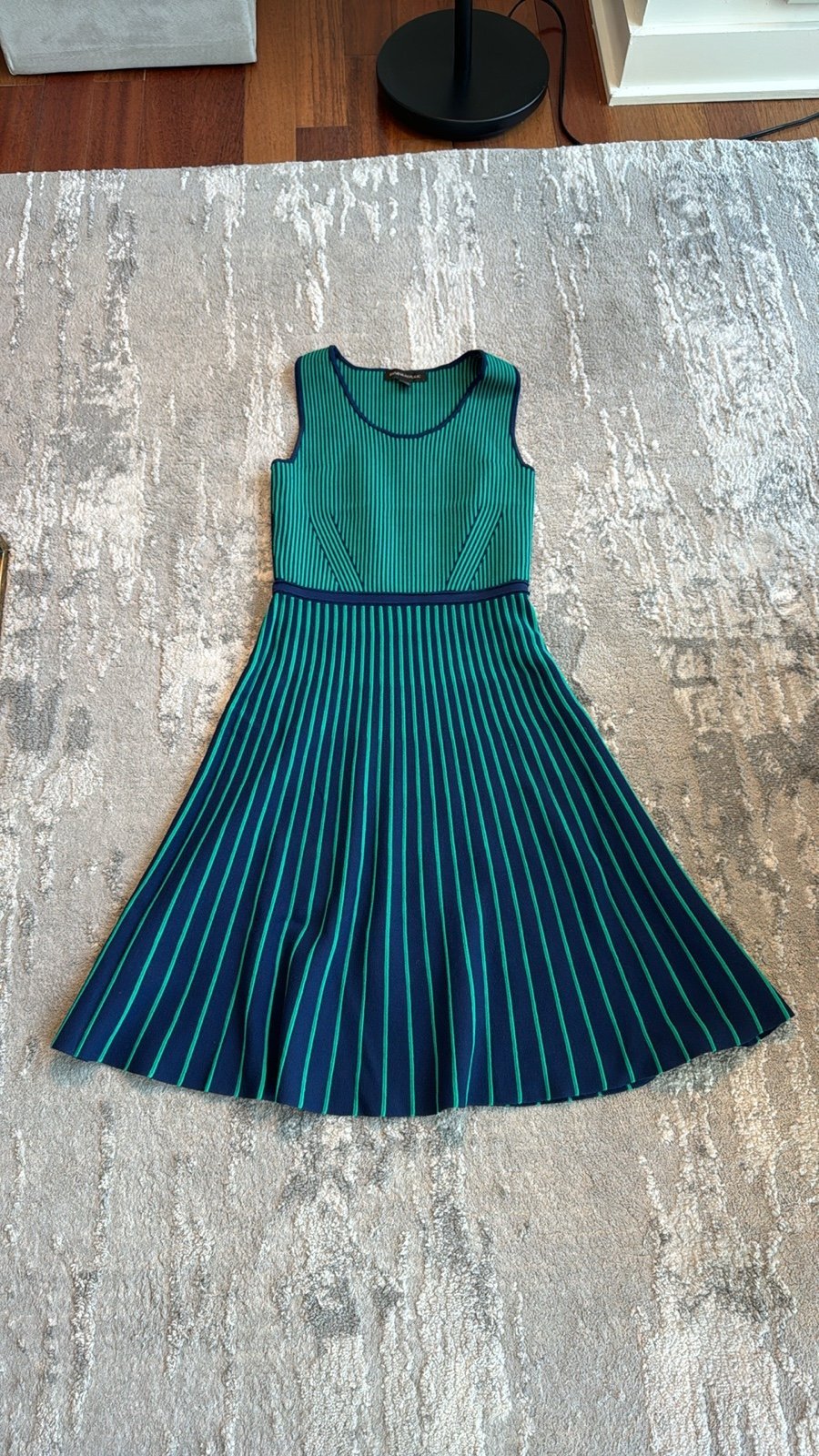 Banana Republic Striped Sweater Dress Green and Navy Size XXS