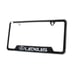 BRAND NEW UNIVERSAL 2PCS LEXUS METAL CARBON FIBER STYLE LICENSE PLATE FRAME