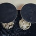 Set of 2 Vintage Silver Plated Grape Vines Candle Stick Holders