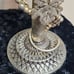Set of 2 Vintage Silver Plated Grape Vines Candle Stick Holders