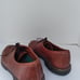 Leather Oxford Dress Shoes Brown Lace Up Lug Sole Comfort Casual