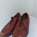 Leather Oxford Dress Shoes Brown Lace Up Lug Sole Comfort Casual