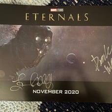 Eternals D23 poster SIGNED by cast