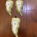 Eggplant shaped Serving Trays bowl Platters Set Of 3 Hand Paint Ceramic New