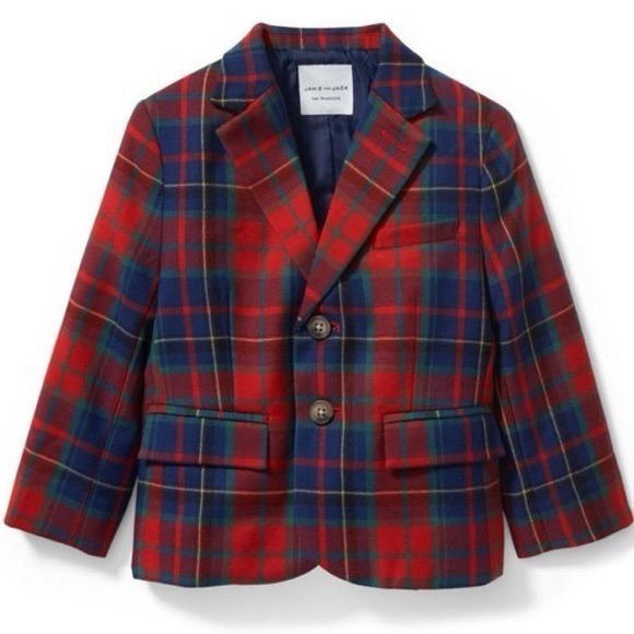 Janie and Jack NWT The Tartan Wool Blazer Size 18-24 Months MSRP 109