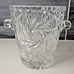 Stunning ABP Heavy Cut Glass Ice Bucket with Handles & Pinwheel Design