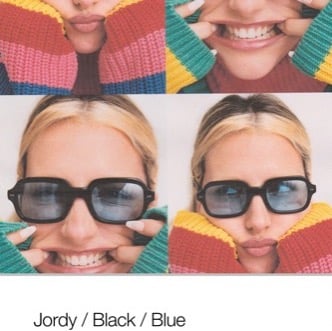 Lexxola Jordy Black Blue Sunglasses
