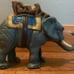 Vintage Interactive Cast Iron Mechanical Elephant Bank Moveable Trunk & Tail