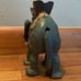 Vintage Interactive Cast Iron Mechanical Elephant Bank Moveable Trunk & Tail