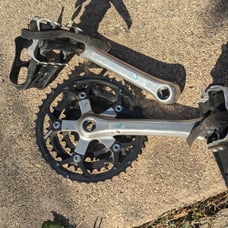 1992 MTB crankset Shimano Altus FC-AT10 VIA Japan 26/36/46 SG 175 mm