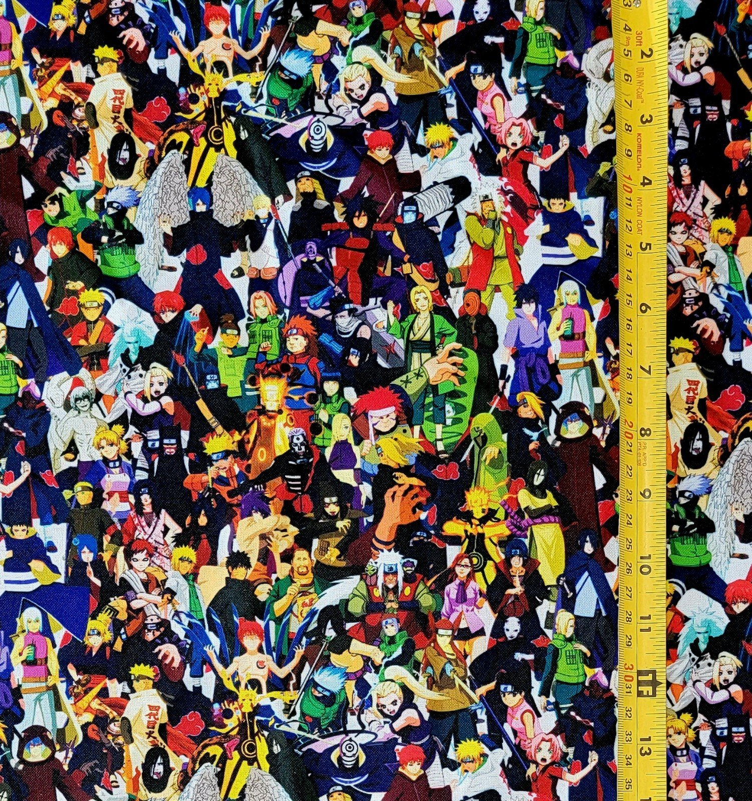 NARUTO ANIME COLLAGE FABRIC 1 YARD
