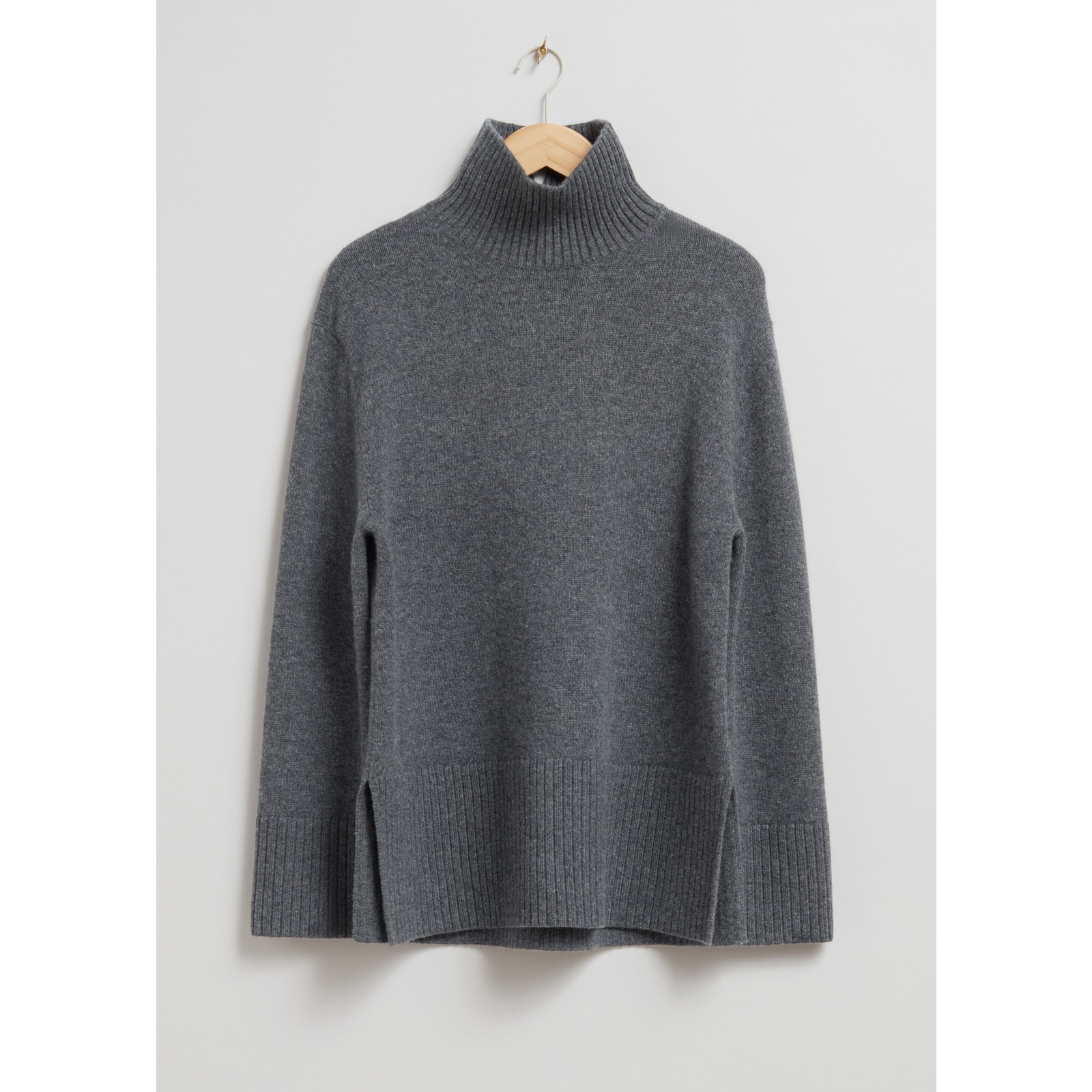 & Other Stories 'Oversized' Grey Turtleneck Wool Sweater Size S - NWT