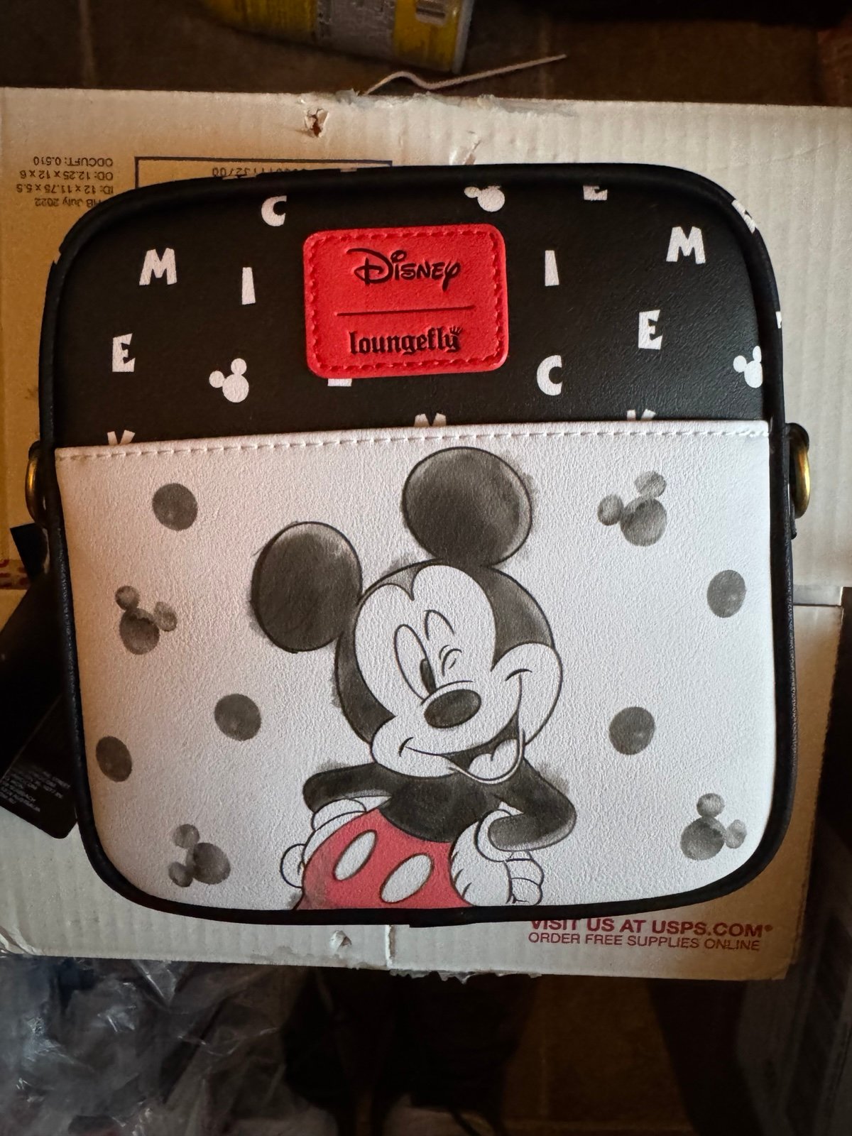 Loungefly Disney Mickey Mouse watercolor crossbody BNWT