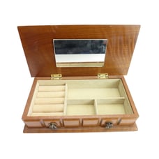 Vintage Jewelry Storage Box - Elegant Wooden Box for Rings and Bracelets