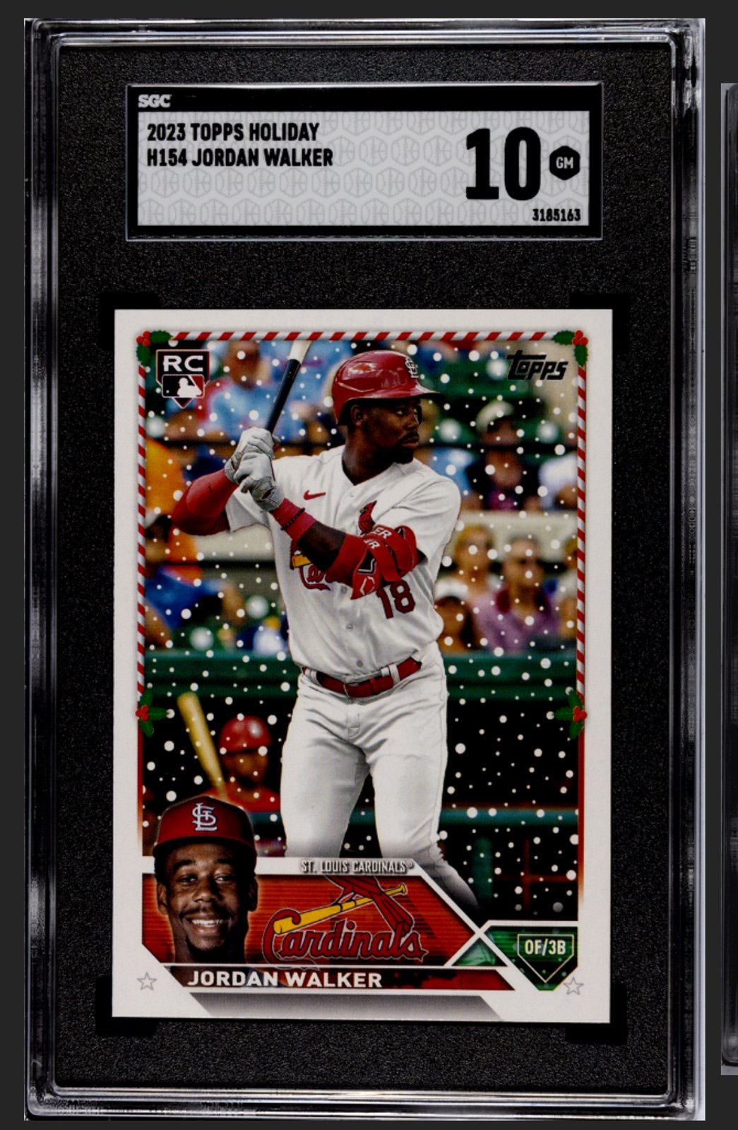 2023 Topps holiday Jordan Walker SGC 10
