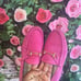 Gucci Pink Jordaan Loafers