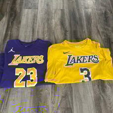 Lot of two lakers shirts