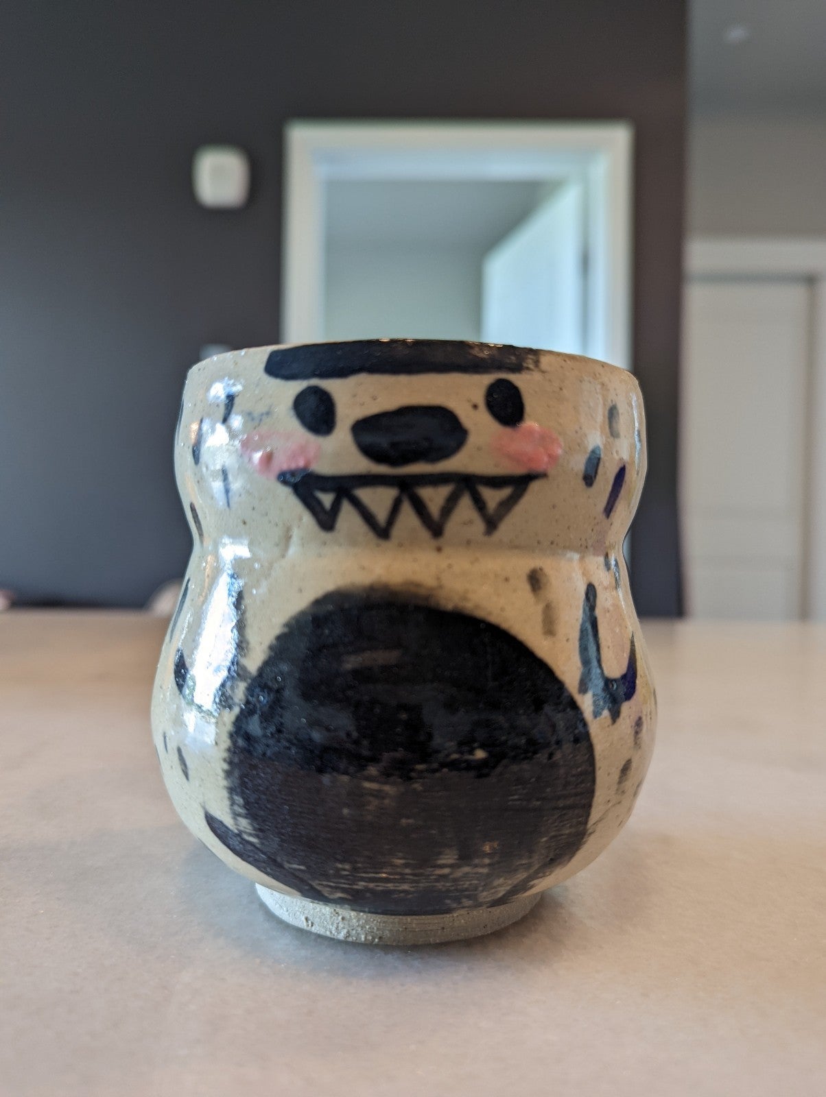 Genevieve Santos Le Petit Elefant Unibrow Monster Ceramic Cup store