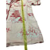 Katie Kime Pajama Top Home for the Holidays Toile Pink Christmas Sz S TOP ONLY
