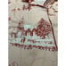 Katie Kime Pajama Top Home for the Holidays Toile Pink Christmas Sz S TOP ONLY