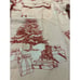 Katie Kime Pajama Top Home for the Holidays Toile Pink Christmas Sz S TOP ONLY