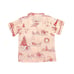 Katie Kime Pajama Top Home for the Holidays Toile Pink Christmas Sz S TOP ONLY